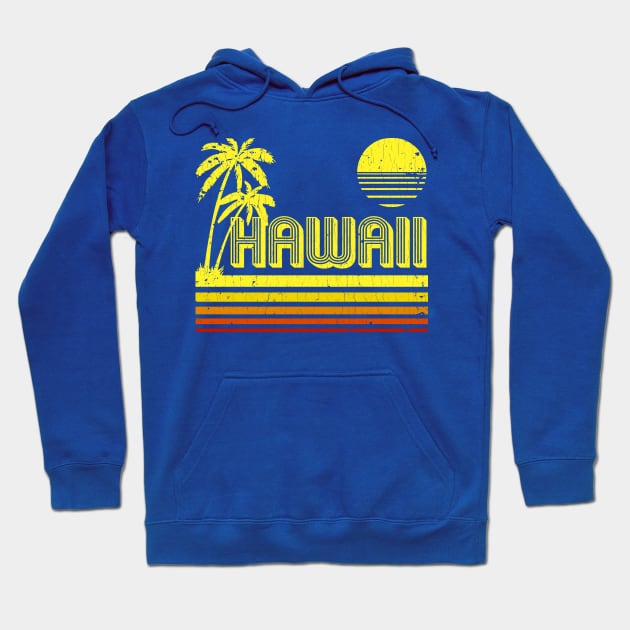 Vintage Hawaii (distressed look) Hoodie by robotface